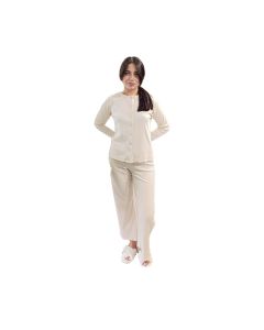 Conjunto Rib Mono Y Sueter De Botones