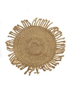 Alfombra Fibra Vegetal Flecos D.60Cm Nt.