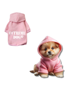 Sudaderas con capucha para perros Modelo "Pink Love"
