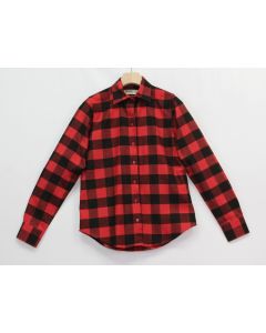 Camisa navideña dama - Rojo con negro c. grandes